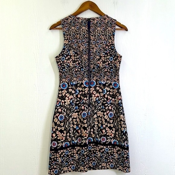 Anthropologie - Maeve Floral Blue & Red Sleeveless Sheath Dress Size 4 - Picture 15 of 16